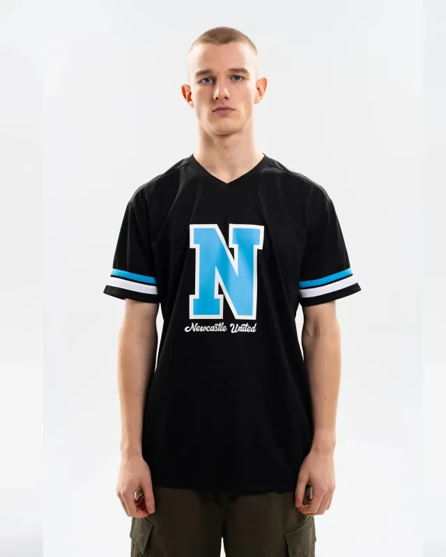 Newcastle United Men's Black American Football Jersey made by Newcastle United
