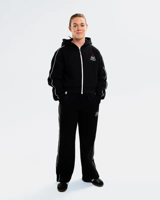 Newcastle United Women's St. James' Studio Black Wide Leg Joggers made by Newcastle United
