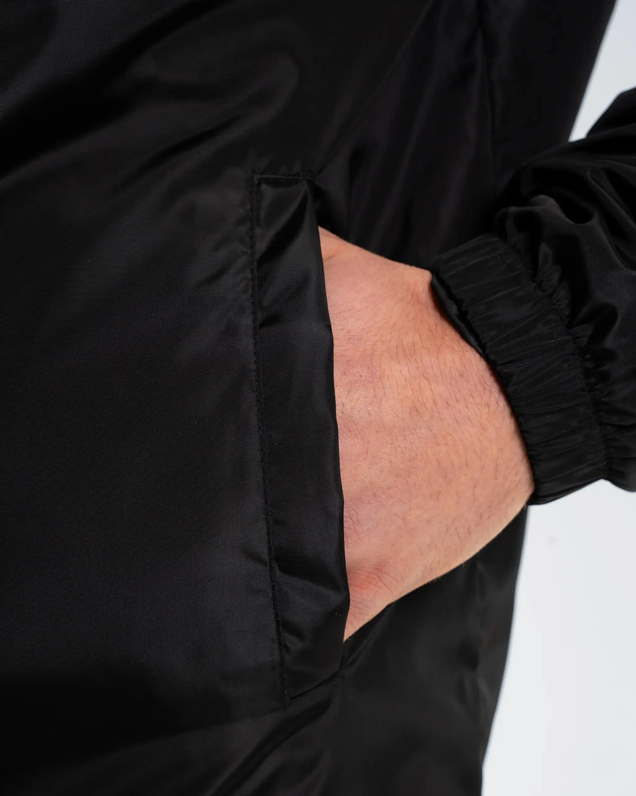Newcastle United Men's Black Button Up Coach Jacket sold by Newcastle United product image thumbnail 3