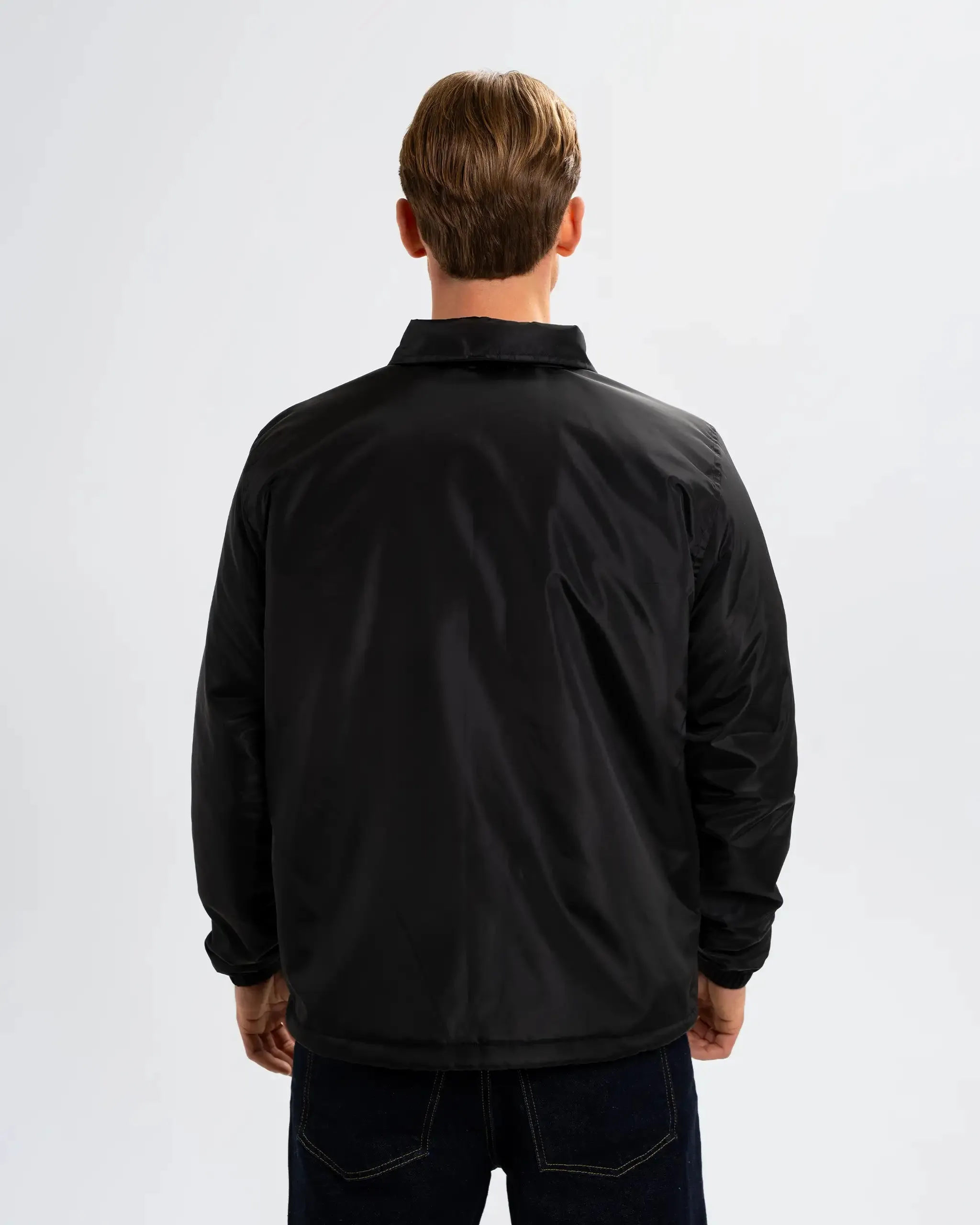 Newcastle United Men's Black Button Up Coach Jacket sold by Newcastle United product image thumbnail 2