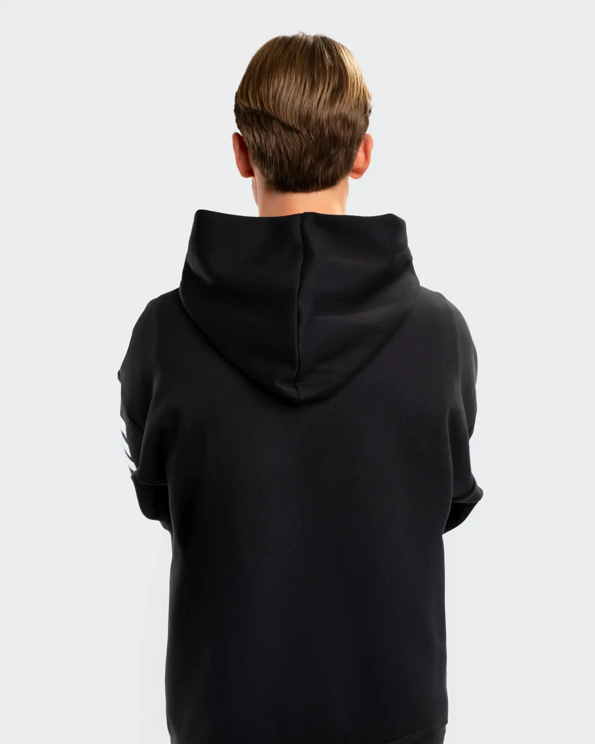 Newcastle United adidas Men's Black 3-Stripe Hoodie sold by Newcastle United product image thumbnail 2