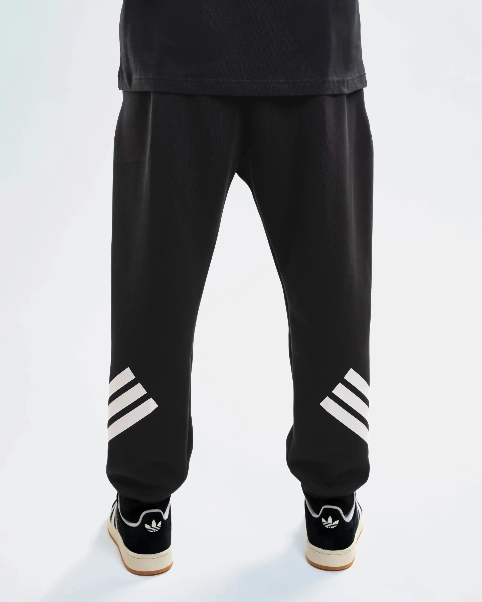 Newcastle United adidas Men's Black 3-Stripe Joggers sold by Newcastle United product image thumbnail 2