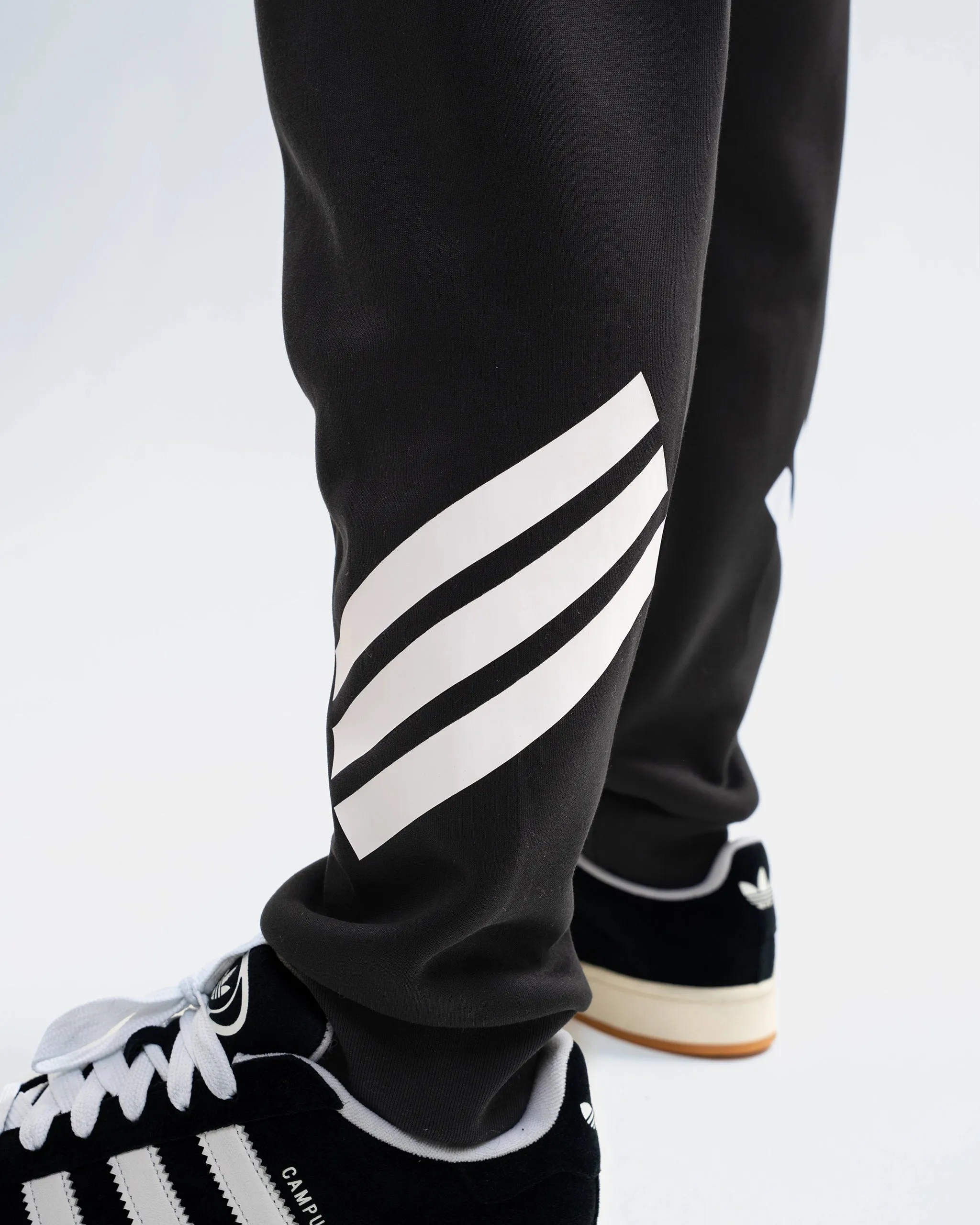 Newcastle United adidas Men's Black 3-Stripe Joggers sold by Newcastle United product image thumbnail 4
