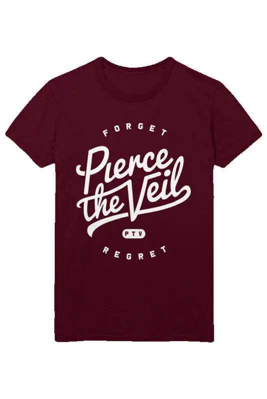 Forget Regret Tee (Maroon) made by Pierce the Veil: Merch