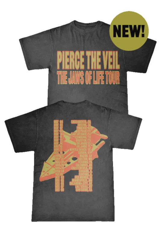Jaws Of Life Tour Tee made by Pierce the Veil: Merch