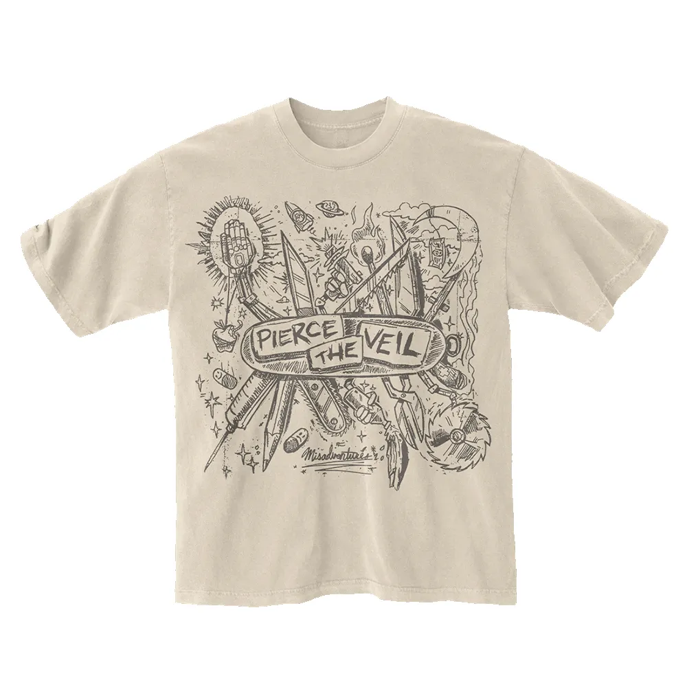 Misadventures T-Shirt sold by Pierce the Veil: Merch