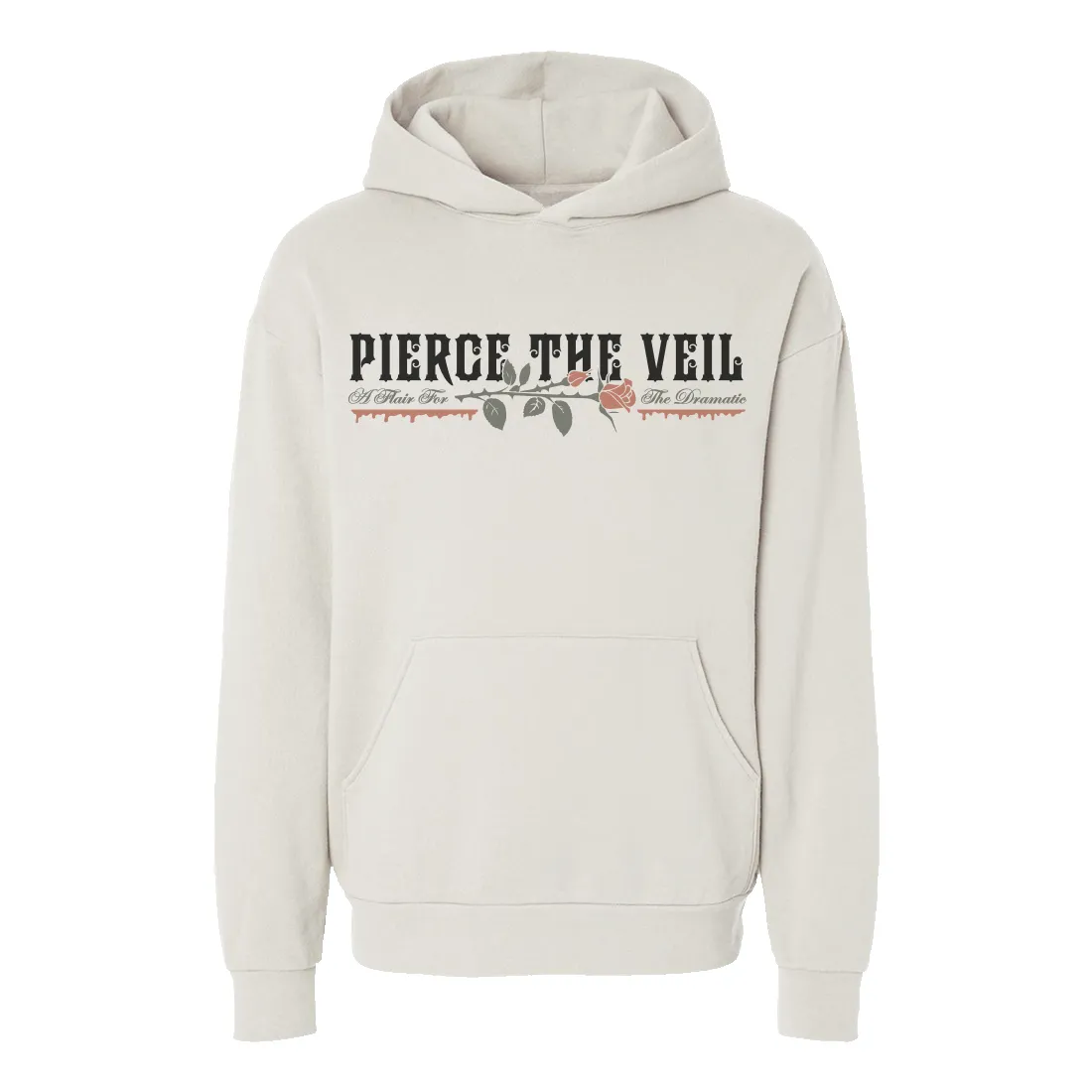 A Flair for the Dramatic Rose Hoodie Ivory sold by Pierce the Veil: Merch