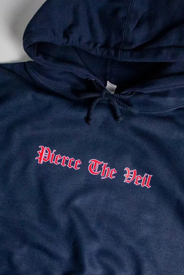 Old English Hoodie (Navy) sold by Pierce the Veil: Merch product image thumbnail 2