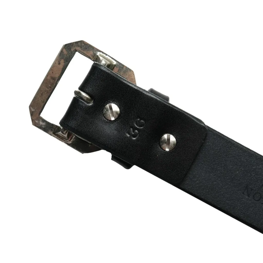 Inception Saddle Leather Garrison Belt (Black) sold by INCEPTION product image thumbnail 3
