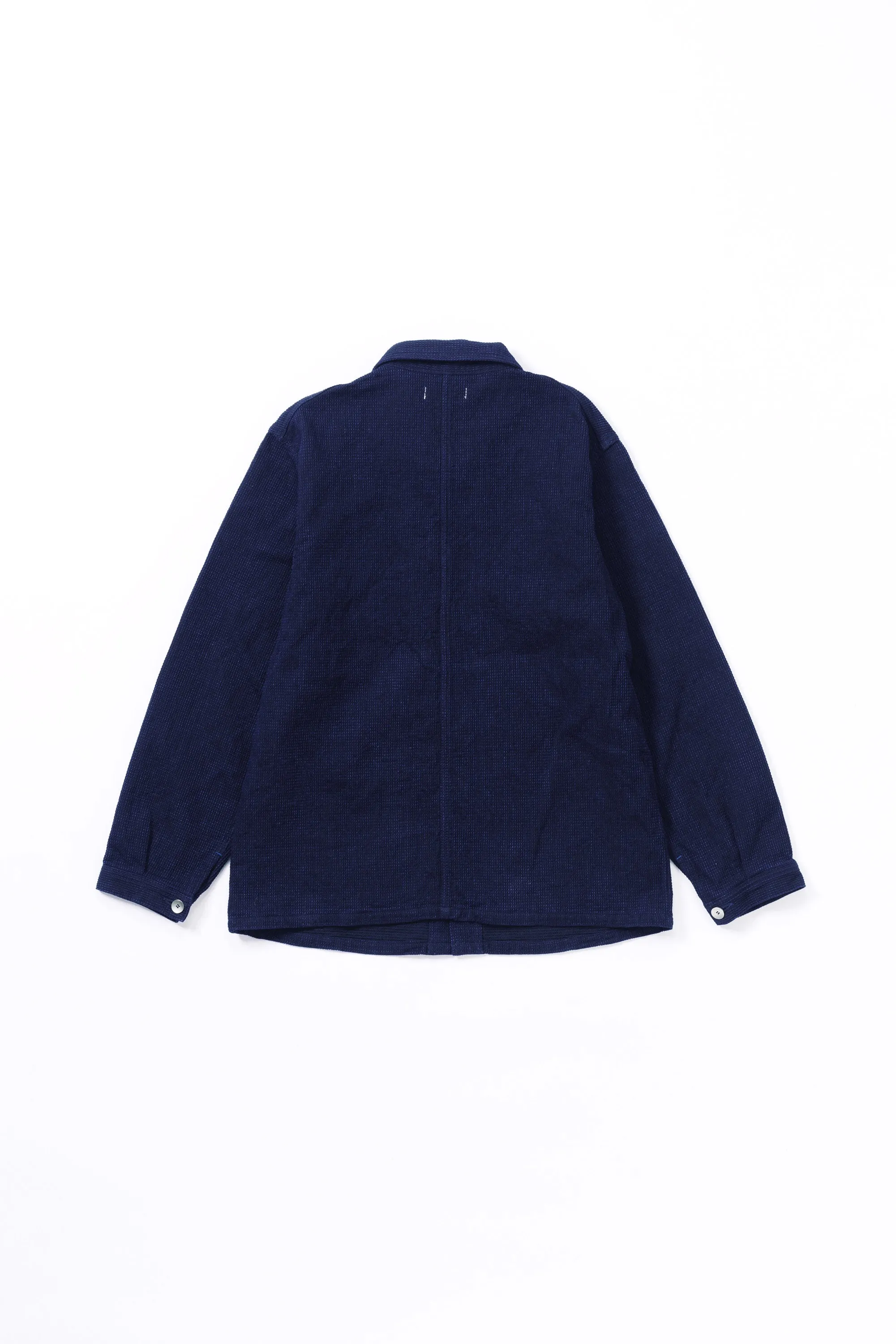 3720 12oz CUBE SASHIKO CHORE JACKET sold by OMOTO DENIM product image thumbnail 2