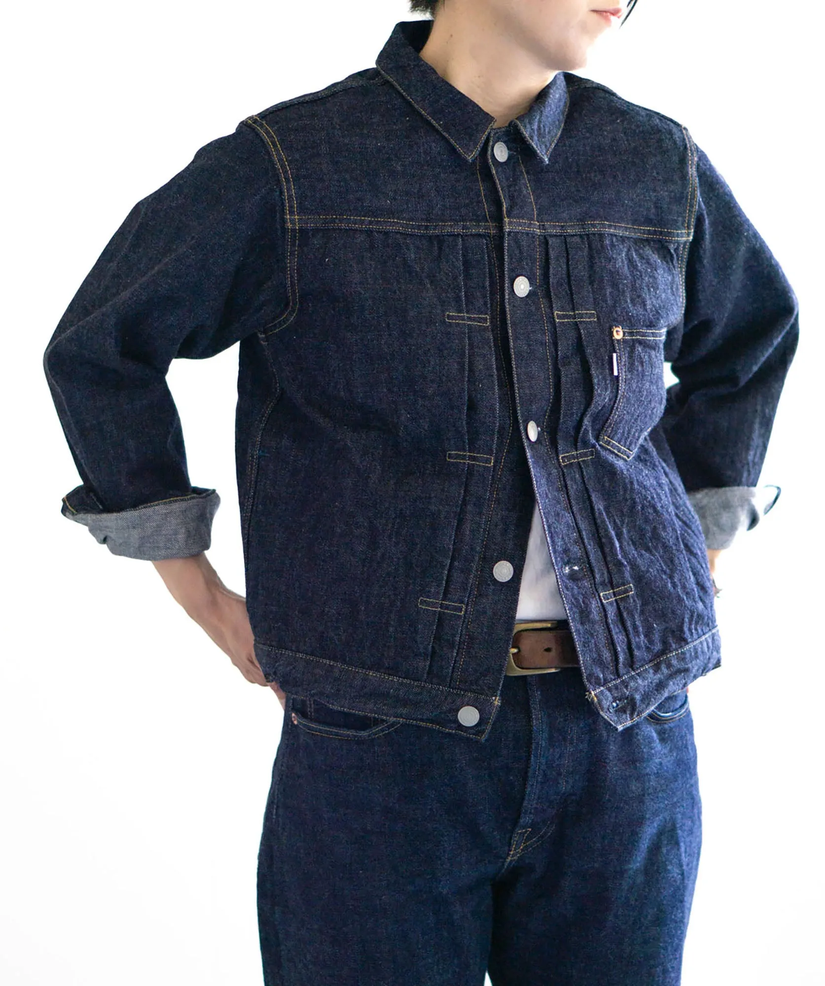 3115 13.5OZ TYPE 1 DENIM WOMEN'S JACKET sold by OMOTO DENIM product image thumbnail 3