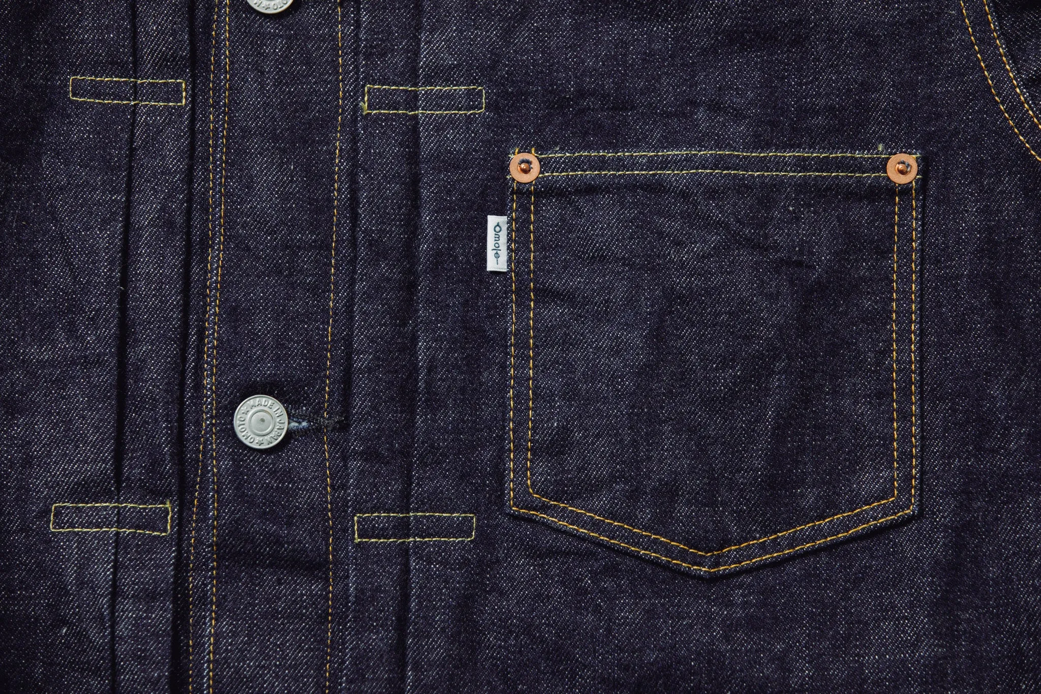 3115 13.5OZ TYPE 1 DENIM WOMEN'S JACKET sold by OMOTO DENIM product image thumbnail 5
