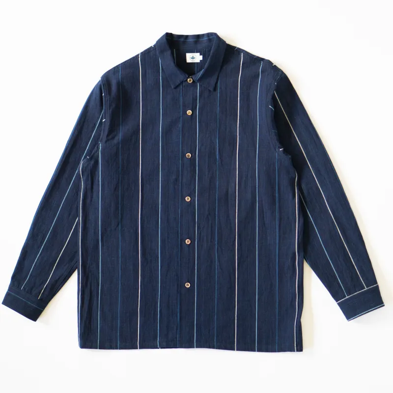 5180 8oz NATURAL INDIGO DYED SHIRTS made by OMOTO DENIM