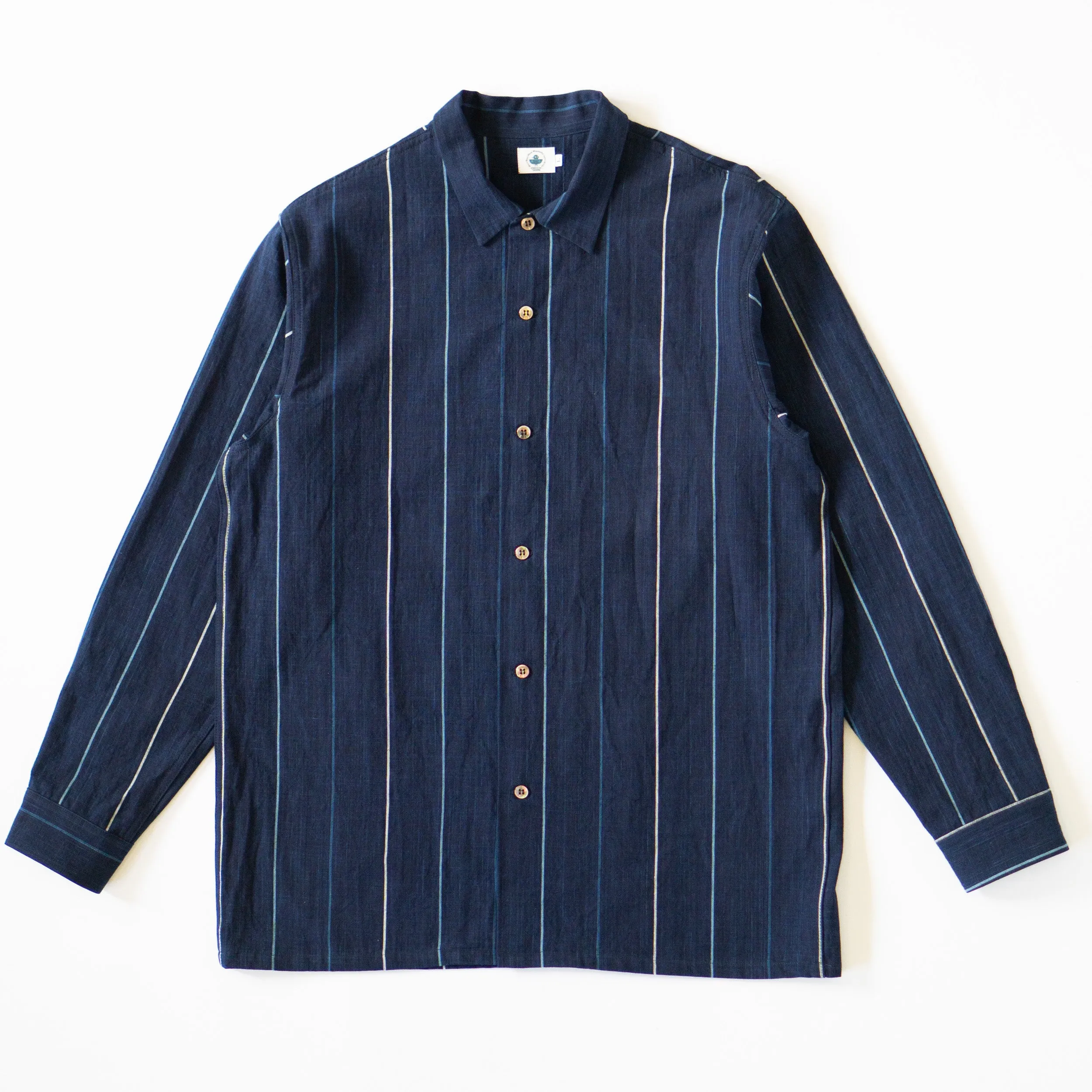 5180 8oz NATURAL INDIGO DYED SHIRTS sold by OMOTO DENIM