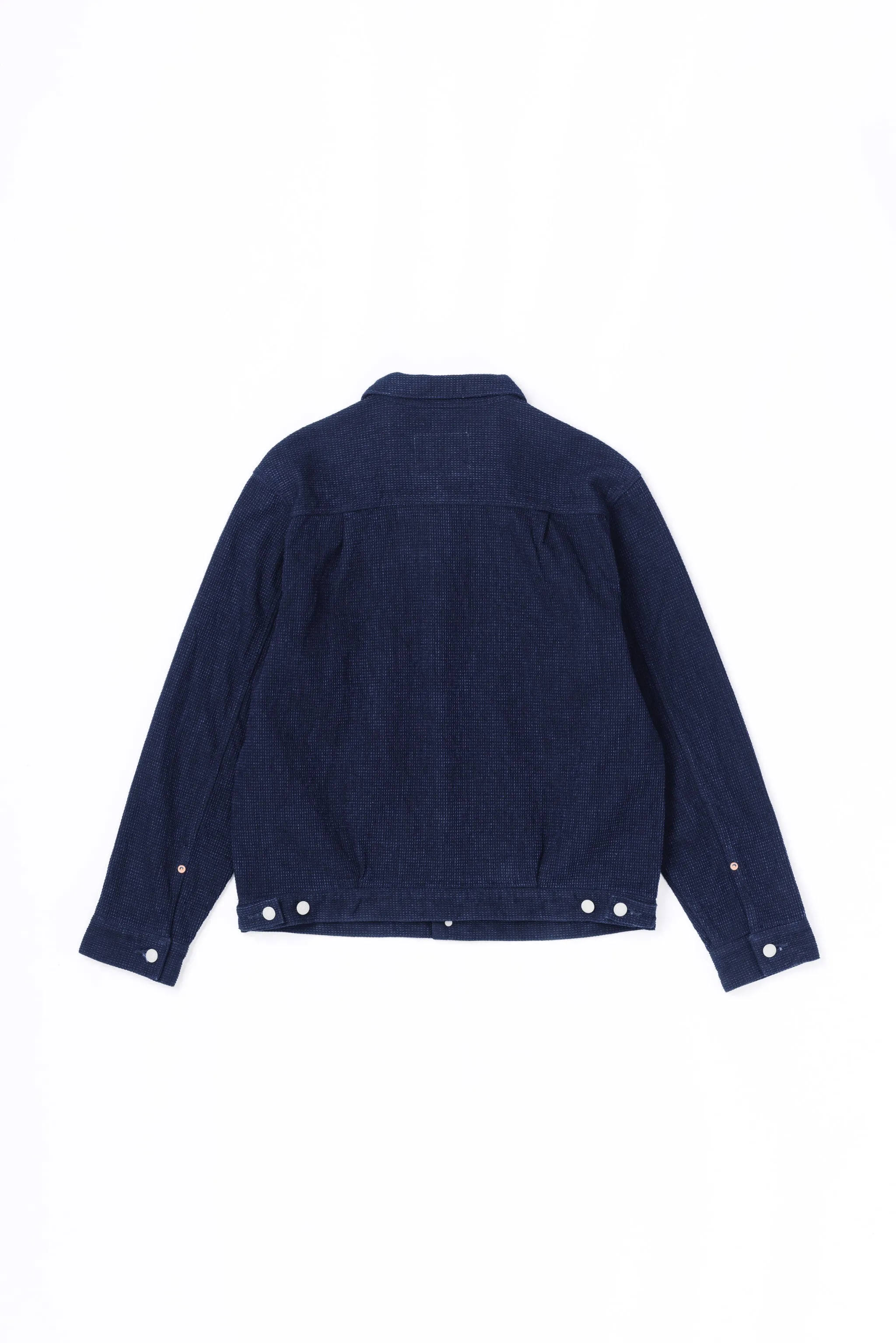 3220 12OZ CUBE SASHIKO DENIM TYPE 2 JACKET sold by OMOTO DENIM product image thumbnail 2