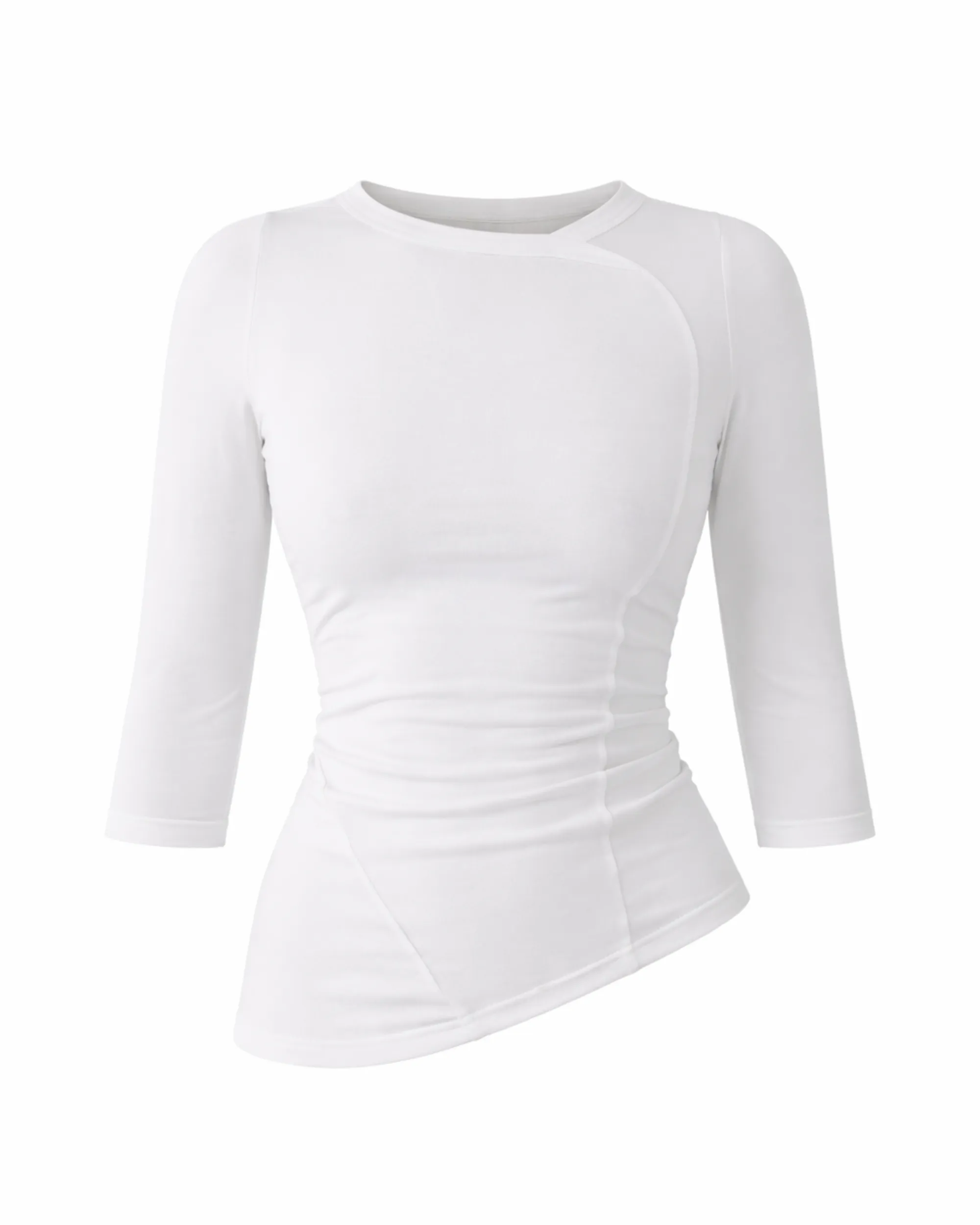 Missy Mid Sleeve Top - White sold by Foyre product image thumbnail 5