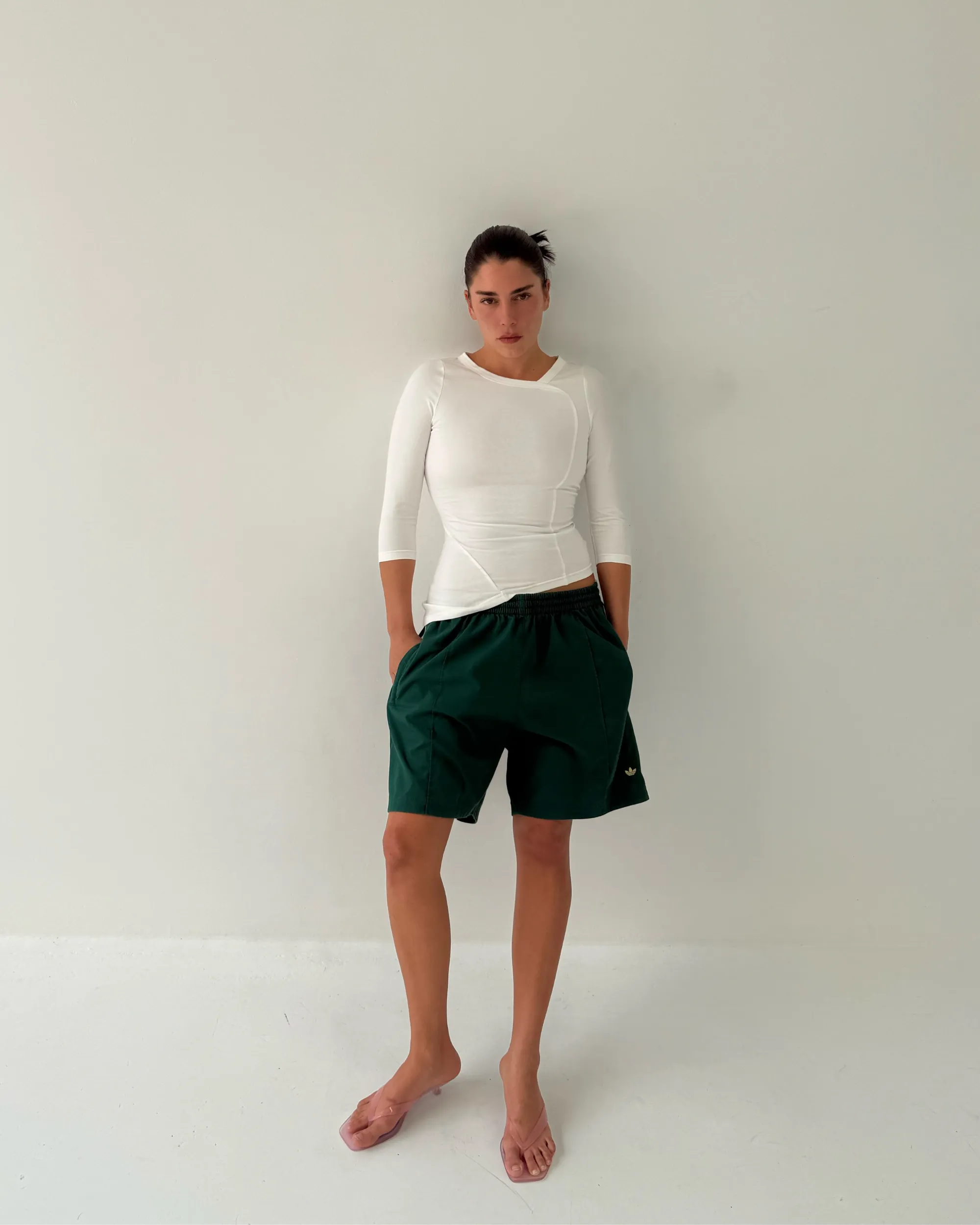 Missy Mid Sleeve Top - White sold by Foyre product image thumbnail 4