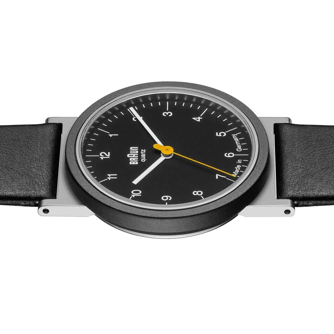 AW10 Braun classic watch - black dial and black leather strap sold by Braun product image thumbnail 5
