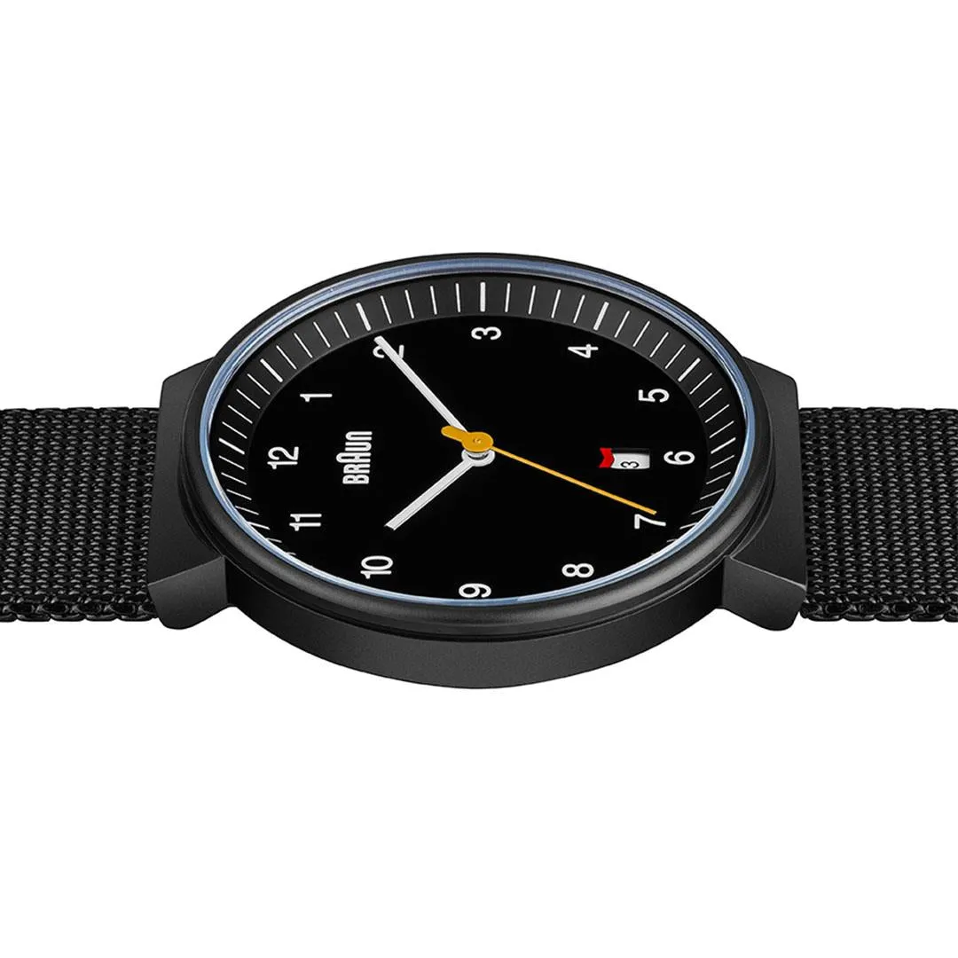 BN0032 Braun gents classic watch - black dial and black mesh bracelet sold by Braun product image thumbnail 3