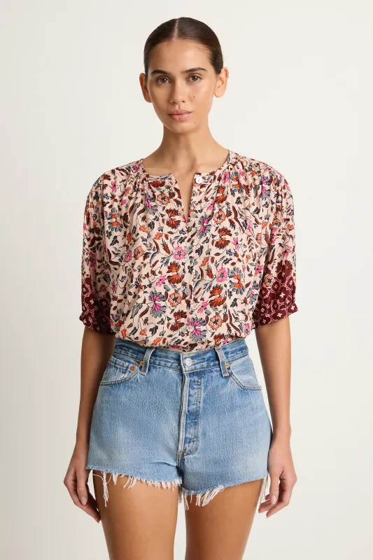 Natalie Martin Violet Top - Wildflower Spice made by Natalie Martin