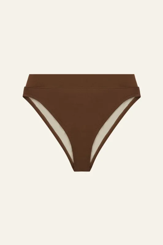 Peony Mid High Cut Pant - Mocha made by Peony