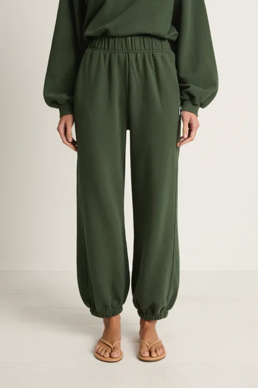 Le Bon Shoppe French Terry Balloon Pants - Cedar Green made by Le Bon Shoppe