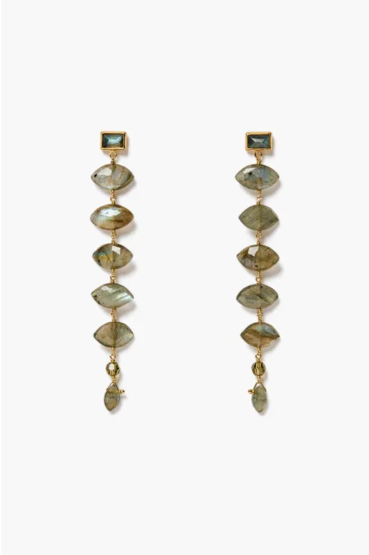 Chan Luu Izadora Earrings - Labradorite made by Chan Luu