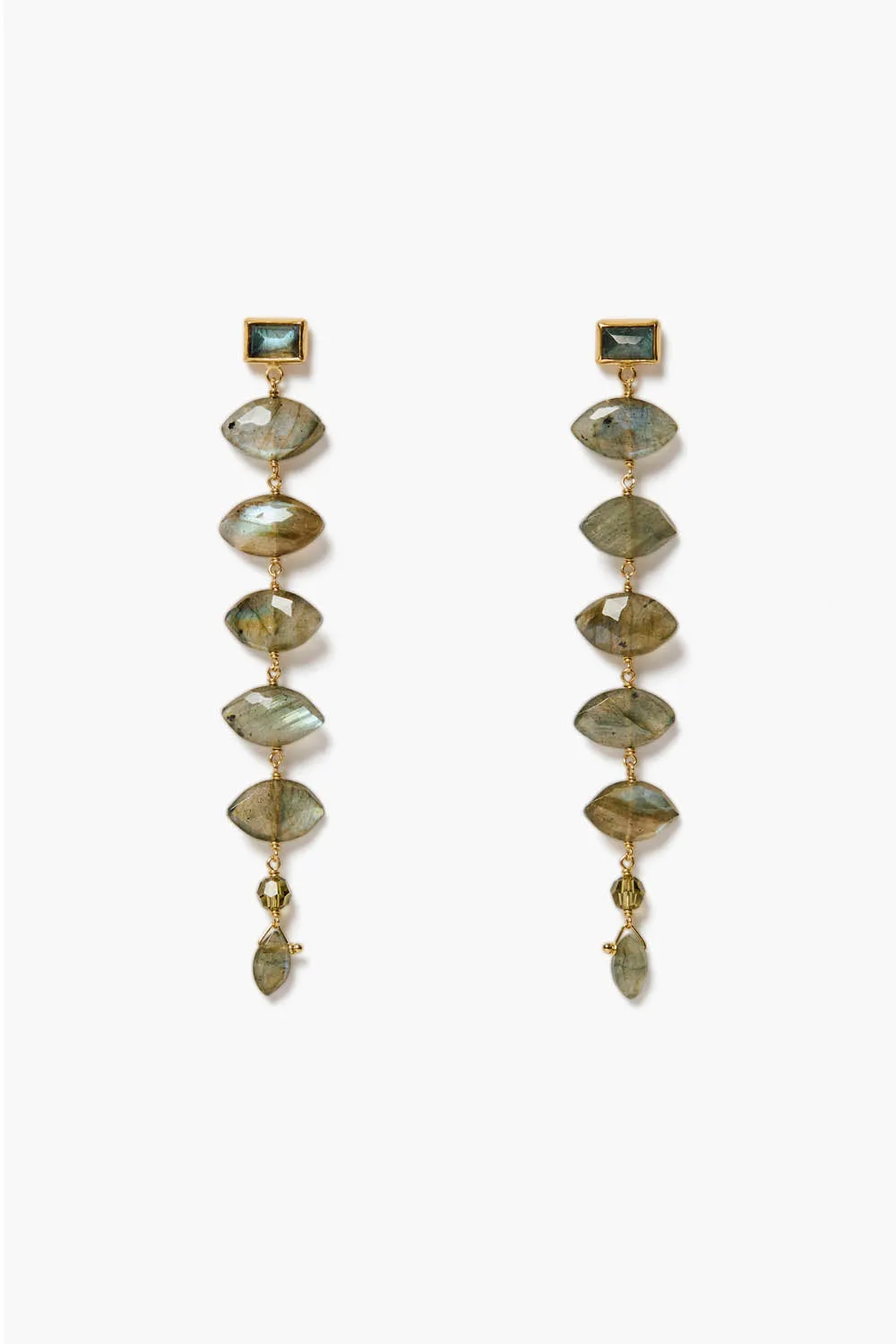 Chan Luu Izadora Earrings - Labradorite sold by Soleil Blue