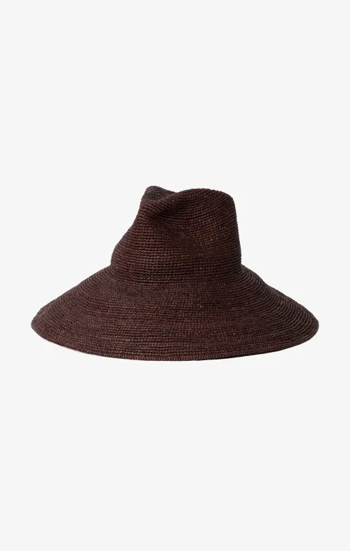 Janessa Leoné Waverly Hat - Chocolate made by Janessa Leone