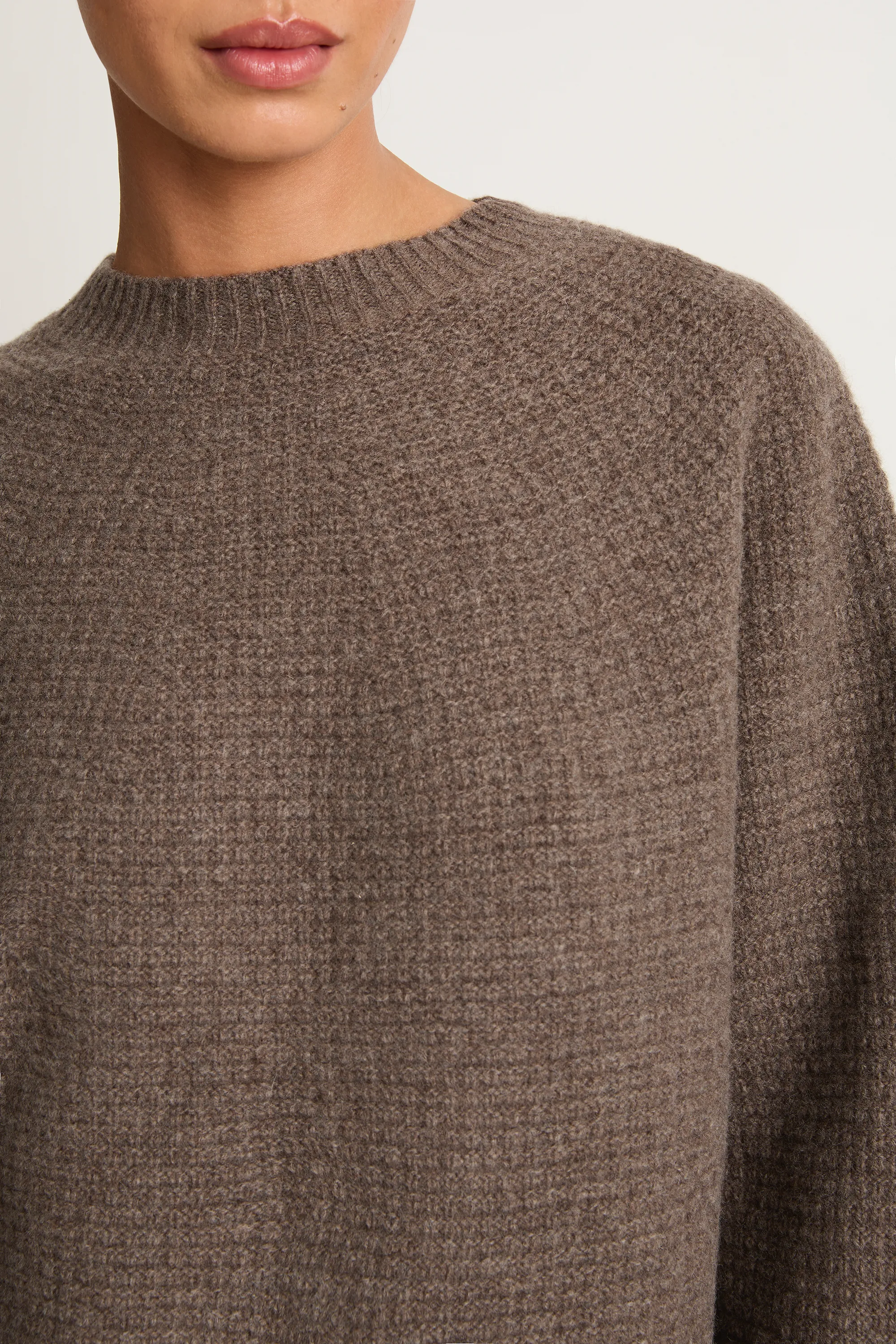 Pas De Calais Cashmere Blend Lambs Wool Pullover - Greige - FINAL SALE sold by Soleil Blue product image thumbnail 5