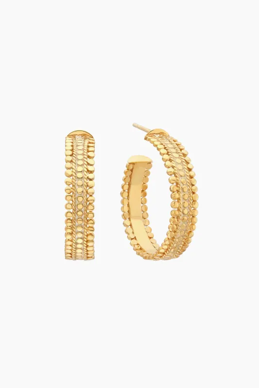 Anna Beck Amber Hoops - Gold made by Anna Beck