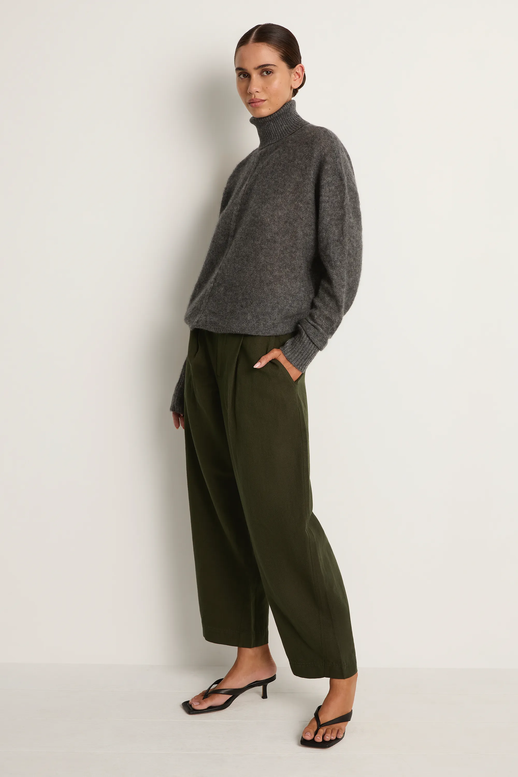 Apiece Apart Bari Crop Trouser - Rosin sold by Soleil Blue product image thumbnail 2
