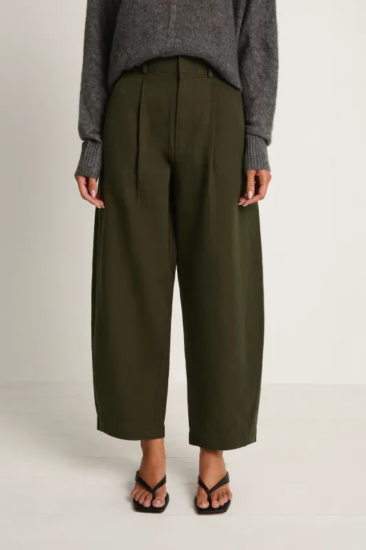 Apiece Apart Bari Crop Trouser - Rosin made by Apiece Apart