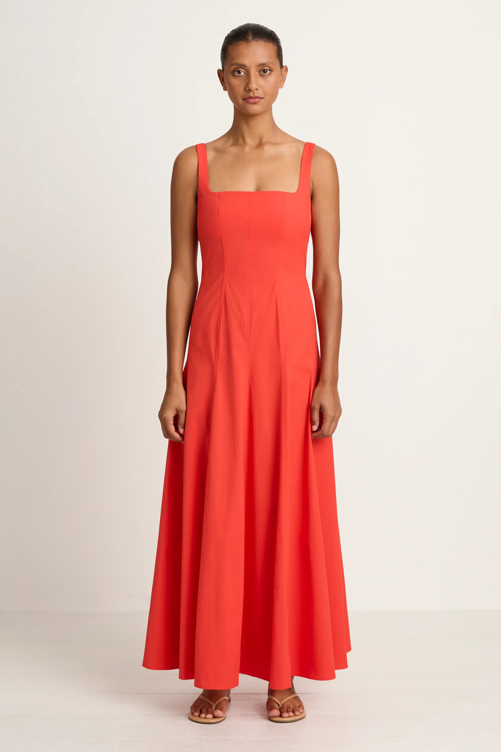 BONDI BORN Avila Panelled Maxi Dress - Scarlet sold by Soleil Blue product image thumbnail 5