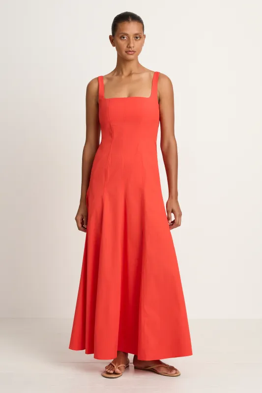 BONDI BORN Avila Panelled Maxi Dress - Scarlet made by Bondi Born