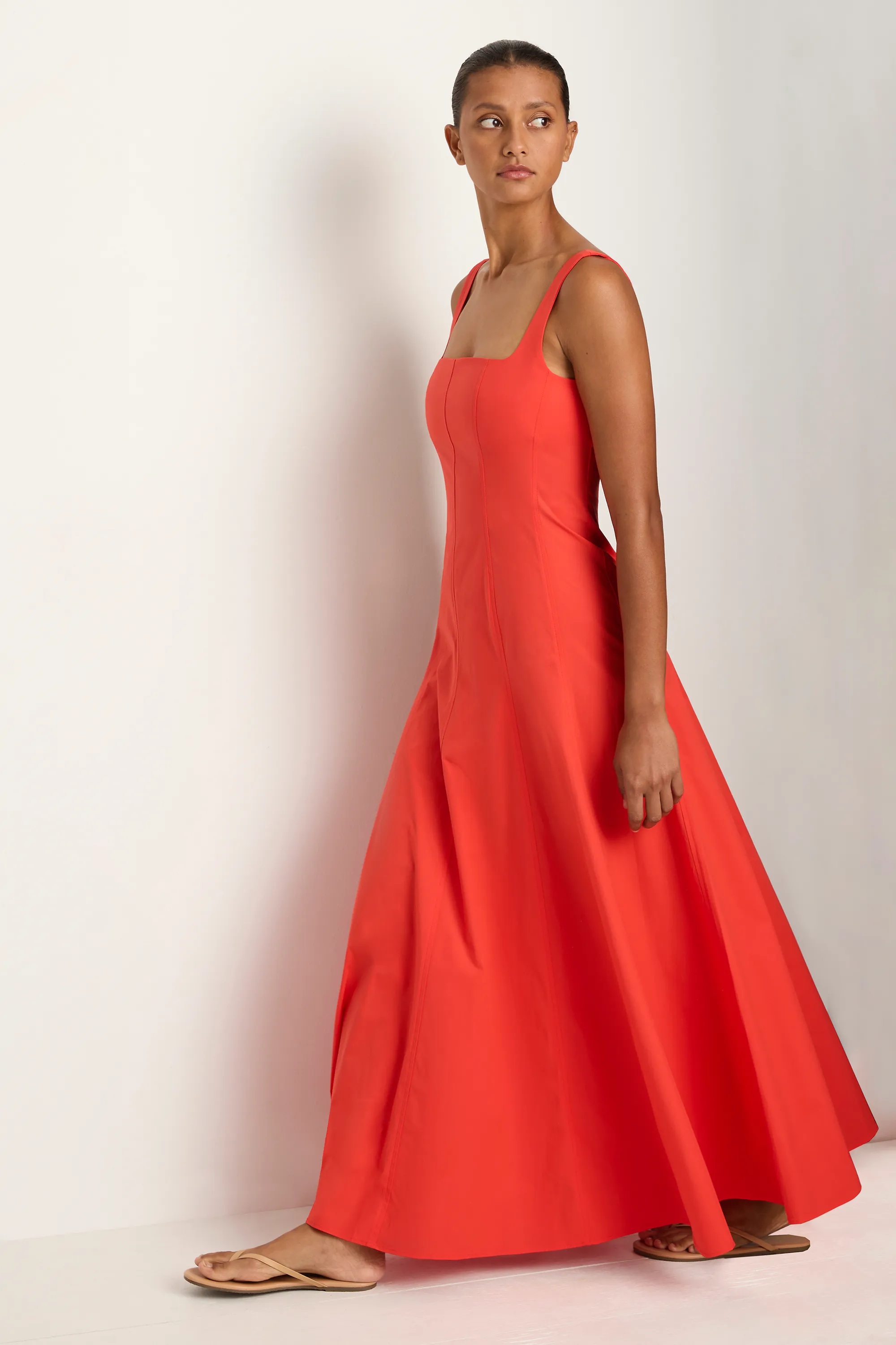 BONDI BORN Avila Panelled Maxi Dress - Scarlet sold by Soleil Blue product image thumbnail 4