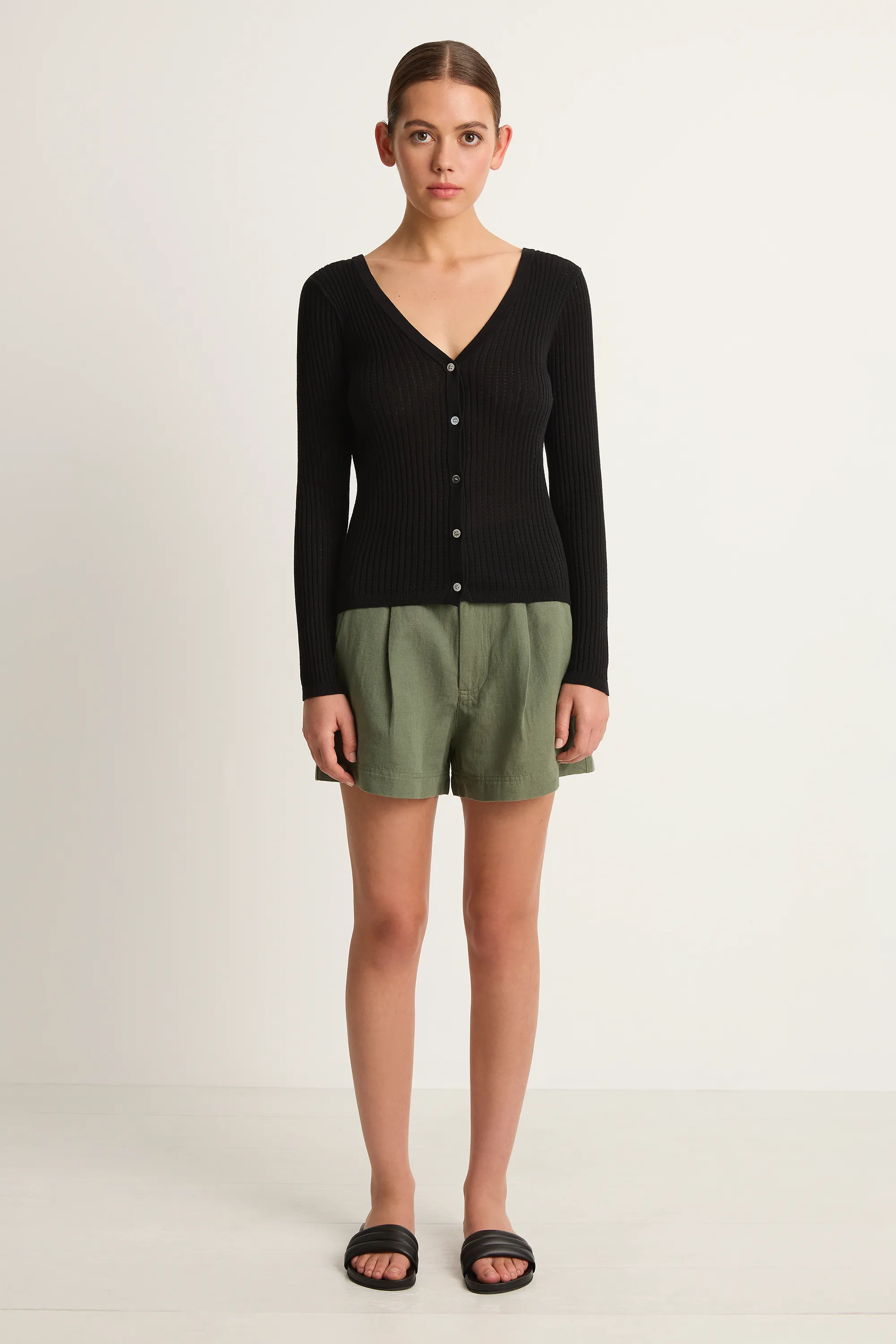 Demylee Frida Cotton Cardigan - Black - FINAL SALE sold by Soleil Blue product image thumbnail 5