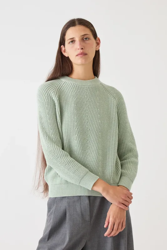 Demylee Chelsea Organic Cotton Sweater - Mint - FINAL SALE made by DEMYLEE