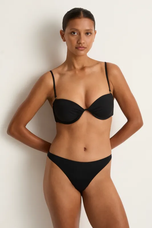 Vitamin A Mabel Underwire Bandeau Top - Black - FINAL SALE made by Vitamin A