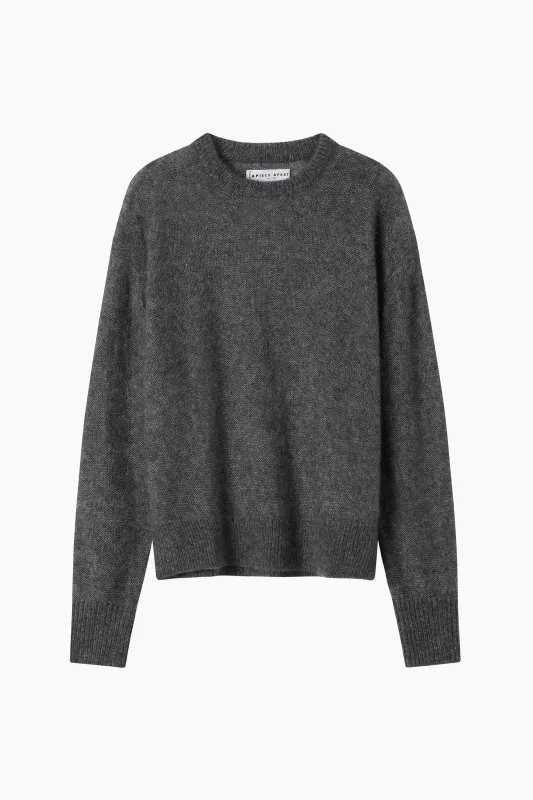 Apiece Apart Softest Tissue Weight Sweater - Charcoal made by Apiece Apart
