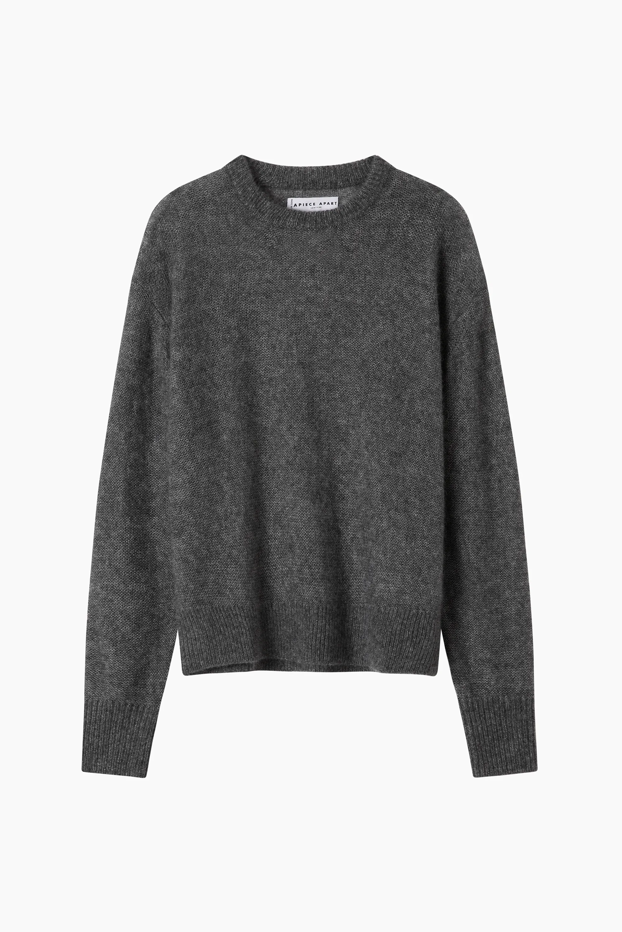 Apiece Apart Softest Tissue Weight Sweater - Charcoal sold by Soleil Blue