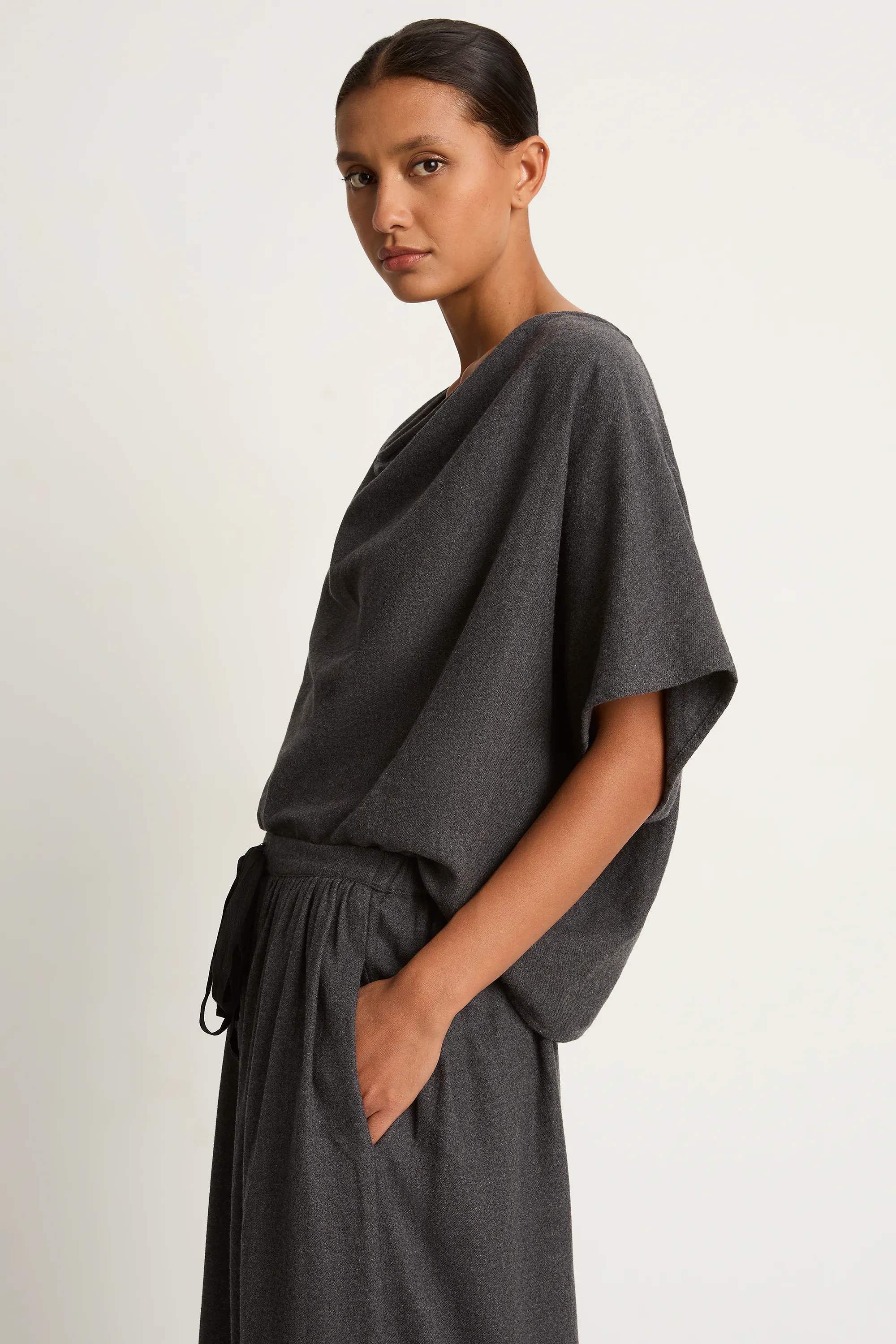Elsa Esturgie Melancolie Top - Grey - FINAL SALE sold by Soleil Blue product image thumbnail 2