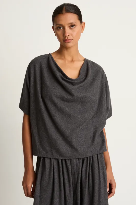 Elsa Esturgie Melancolie Top - Grey - FINAL SALE made by elsa esturgie