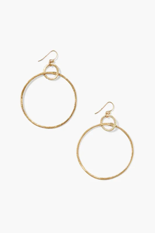 Chan Luu Rhiannon Hoop Earrings - Gold made by Chan Luu