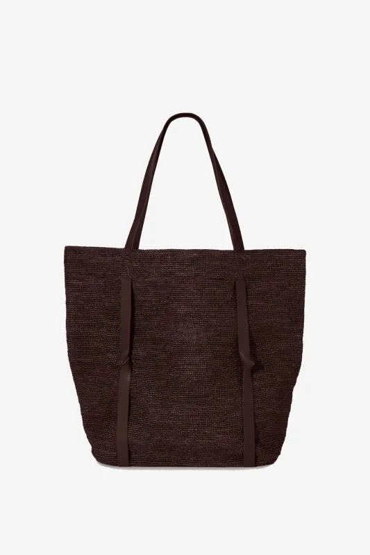 Janessa Leoné Tanner Bag - Dark Brown made by Janessa Leone