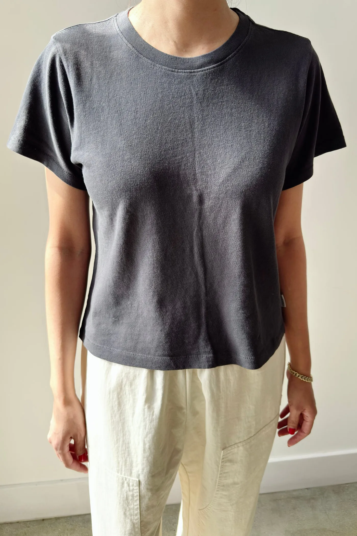 Le Bon Shoppe Airy Darling Tee - Carbon sold by Soleil Blue