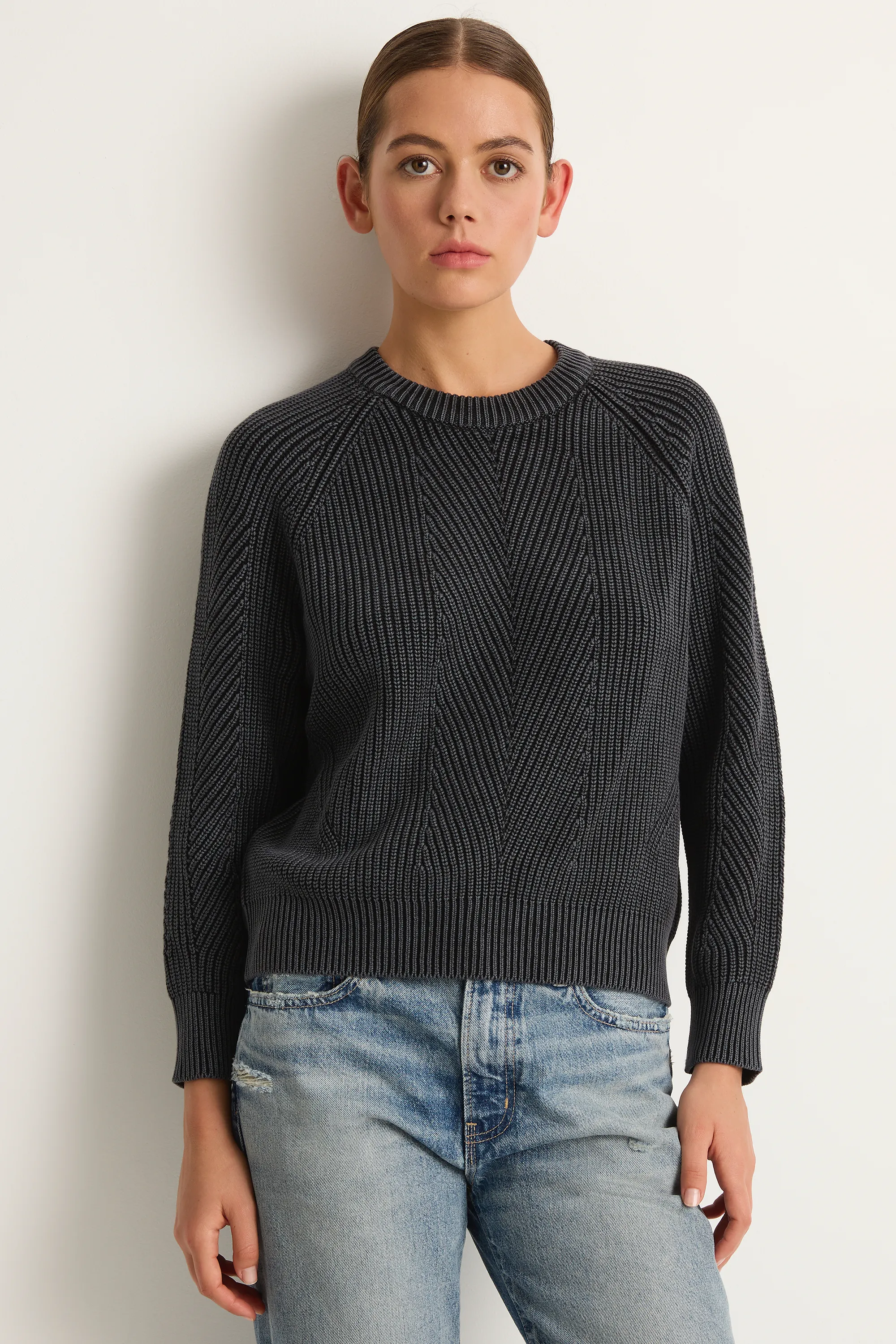 Demylee Chelsea Cotton Sweater - Black sold by Soleil Blue