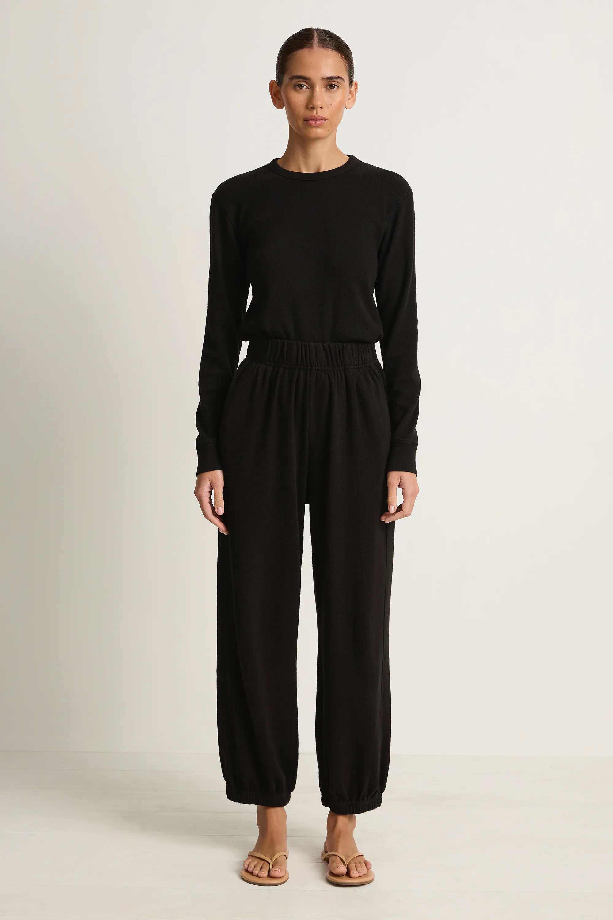 Le Bon Shoppe Pointelle Balloon Pants - Black sold by Soleil Blue product image thumbnail 3