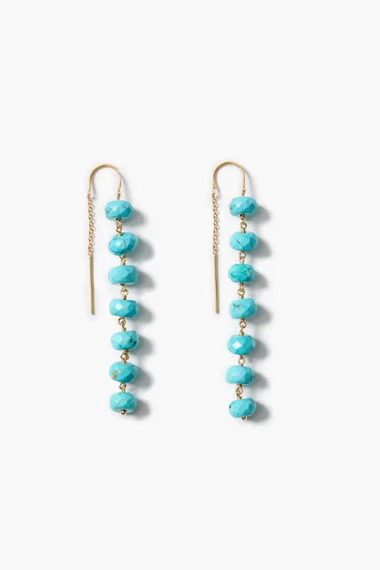 Chan Luu Ladder Earrings - Turquoise made by Chan Luu
