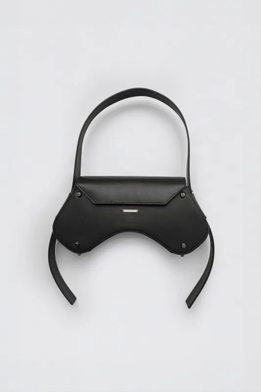 Stella Black Leather Bag sold by Deadwood Studios